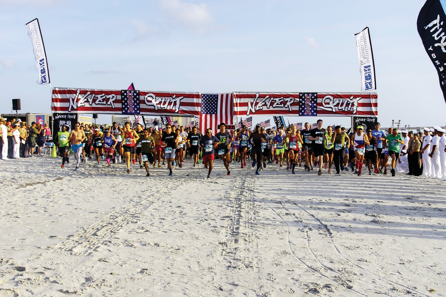 At one point during its 12 years, the Never Quit Run became the largest beach run in history.